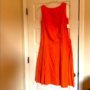 Orange v back dress. Never worn